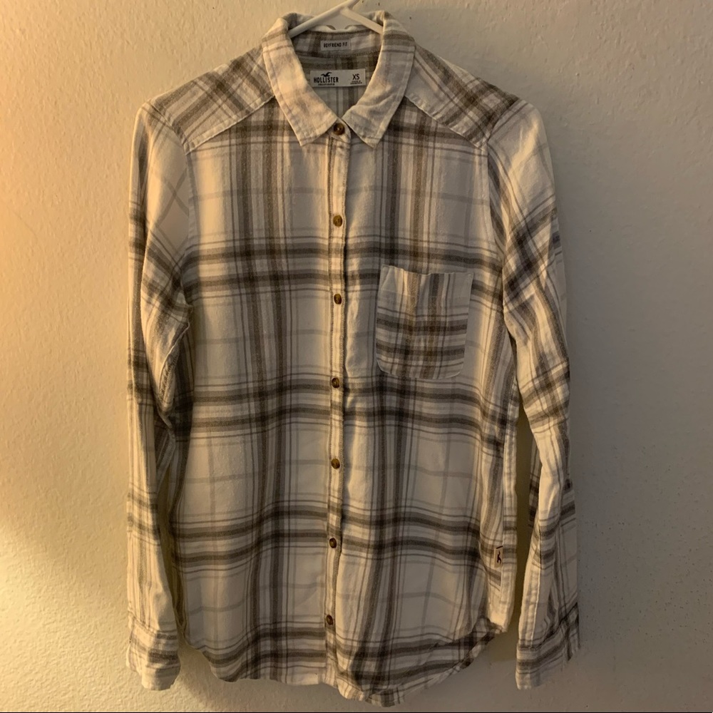 Hollister Boyfriend Fit Flannel Shirt